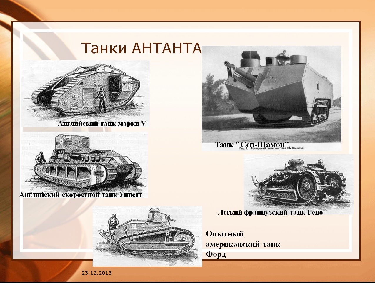 Презентация танки второй мировой войны